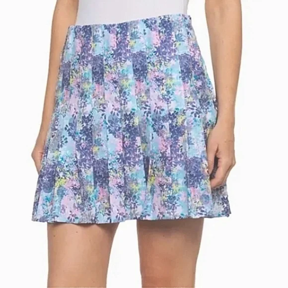 NEW Tee Time pleated floral golf / athletic skort - Picture 2 of 8